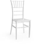 Scaunnunta Chiavari szék - Tiffany modell, rakásolható szék fehér színben
