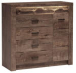 Halmar INDIANAPOLIS fiókos komód, szín: I17 sötét kőrisfa - smartbutor