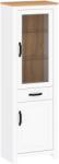 TEMPO KONDELA Vitrin, fehér alba/tölgy craft arany, LANZETTE A - mindigbutor