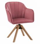 TEMPO KONDELA Forgószék, Velvet szövet, öreg rózsaszín/bükk, DALIO - mindigbutor