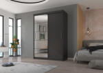 ADRK Tolóajtós szekrény tükörrel ESTI 150, Antrasztit, Antrasztit - smartbutor