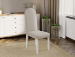 Laguna Grand szék, krém színben, fehér lábakkal - mindigbutor