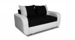 Miló Bútor Fero 2-es (ágyazható) kanapé, fehér - fekete