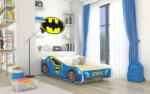 ADRK BATCAR matraccal 160x80 ágy, Kék - smartbutor