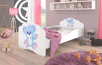 ADRK Ágy matraccal CASIMO BLUE BEAR 140x70, Fehér - smartbutor
