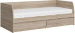 TEMPO KONDELA Ágy 2S, 90x200, sonoma tölgy, NORTY TYP 28 - smartbutor