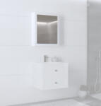 Halmar TORETO SLU-60 tükrös szekrény, szín: fehér