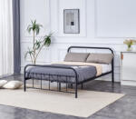 Halmar LINDA 140 ágy, szín: fekete - smartbutor