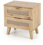 Halmar BORNEO SN-1 éjjeliszekrény, kézműves tölgy / fekete - smartbutor