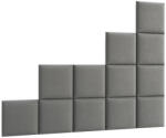 ELTAP Quadratta 200x160 kárpitozott panel, szürke - smartbutor