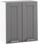 TEMPO KONDELA Felső szekrény, sötétszürke/fehér, JULIA TYP 6 - smartbutor