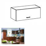 TEMPO KONDELA Felsőszekrény G80K, dió Milano, SICILIA - smartbutor