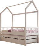 ADRK Artes II házikó ágy matraccal, Fehér, Fehér - smartbutor - 255 633 Ft