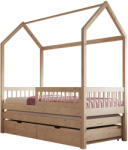 ADRK Artes II házikó ágy matraccal, Fenyő, Fenyő - smartbutor - 266 511 Ft