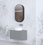 Halmar VENEZIA SLU tükrös szekrény, szín: matt fekete