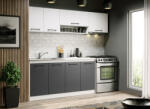 Mobiro Lorand szürke-fehér konyhabútor - 11 - 223, 2 cm - smartbutor