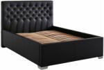 Fortrade Ágy sandra (fekete, 140x200, 144x212x120) - smartbutor