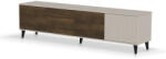 Halmar RANDOM 2 RTV-3 TV szekrény, 200 cm, szín: kasmír/dió/fekete - smartbutor