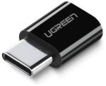UGREEN US157 micro USB - USB-C adapter, fekete (30391) (UG30391) (UG30391)