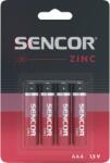 Sencor SBA R03 4BP Cink-mangán Ceruzaelem AAA (4db /csomag) (SBA R03 4BP AAA Zn) (SBA R03 4BP AAA Zn)
