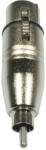 ADJ AC-A-XF3/RM XLR 3 pol F-RCA F Adaptor XLR-RCA (1613000010)