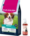  marka niezdefiniowana EUKANUBA Adult Small&Medium Breed Rich In Lamb & Rice 12kg + Lab V kutya- és macskaolaj 500ml