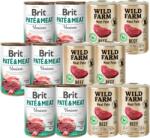 Brit BRIT PATE & MEAT VENISON 6x400g + Wild Farm Pate Beef 6x400g