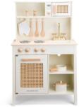 New Classic Toys Fa konyha - fehér/rattan (CLAS_11045)
