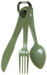 Mil-Tec Amerikai evőeszköz 3-részes polikarbonátból olívazöld