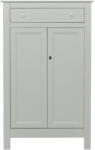WOOOD Светлосив висок заключващ се скрин от борова дървесина 93x150 cm Eva - WOOOD (378561-M)