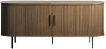 Unique Furniture Кафяв скрин от дъбов декор с плъзгащи се врати 180x76x45 cm Nola - Unique Furniture (48282932)