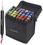 Maaleo Kétoldalú alkoholos markerek 40 db - táskával és szervezővel (00024102)