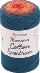 Yarn Art Macrame Cotton Spectrum 225 m 1317 Orange Blue Șnur (Macrame Cotton Spectrum 1317)