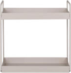 House Nordic Rabo álló dupla polc, acél, homok, 2 polcos 30x15x31 cm (4201050) - geminiduo