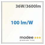Modee LED panel (595 x 595 mm) 36W - 100Lm/W, természetes fehér, Backlit, süllyeszthető (MPL-BP5954000K36WUGR22E)