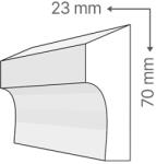 ANRO Kültéri díszléc BR-15 - natúr homlokzati díszítő profil (BR-15)