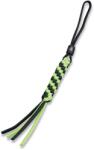 WEKNIFE Șnur Paracord WE Knife Verde/Negru cu Mărgea Rotundă Ti Neagră A-01D