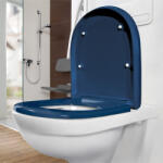 Villeroy & Boch ViCare Compact antibakteriális duroplast WC-ülőke, kék 9M7261P1 (9M7261P1)