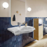 Villeroy & Boch ViCare kerámia mosdó 80x55 cm csaplyukkal, AntiBac CeramicPlus, alpin fehér 412081T2 (412081T2)