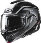 HJC Cască de motocicletă pliabilă HJC F100 Reff MC21 negru-argintiu-alb (HJC189521)