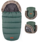 PETITEMARS PETITE&MARS Téli szett Comfy 4in1 bundazsák + kézmelegítő kesztyű babakocsira Furry Veritable Khaki