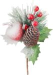 MagicHome Vianoce Ág MagicHome Karácsony, havas, 17 cm