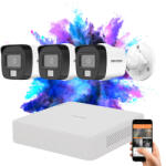 HIKVISION TurboHD-TVI 3 kamerás kamerarendszer 2MP színes éjszakai képpel