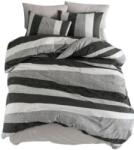 Atisat Ágyneműhuzat garnitúra, 100% pamut renforce, egyszemélyes, 3 részes, Alessia V2 szürke
