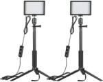 Neewer ZC-10S készlet két LED lámpa + szűrők + állványok (B07T8FBZC2) - marketzone