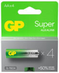 GP Batteries Super Alkáli G-TECH AA Ceruza LR6 elem x 4 db (15A21-SB4)
