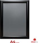  OfficeCity A4 plakátkeret, poszterkeret fali, fekete 25mm-es kerettel, szögletes sarokkal (SFN25-A4M-BLA)