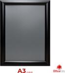  OfficeCity A3 plakátkeret, poszterkeret fali, fekete 25mm-es kerettel, szögletes sarokkal (SFN25-A3M-BLA)