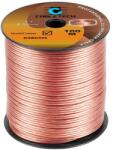 Cabletech Réz hangszórókábel transzparens 2x2mm2 /méter (KAB0322)