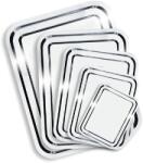  Tálca, szögletes, rozsdamentes acél, krómozott, 40x32, 5cm (1605SIS004) - nyomtassingyen